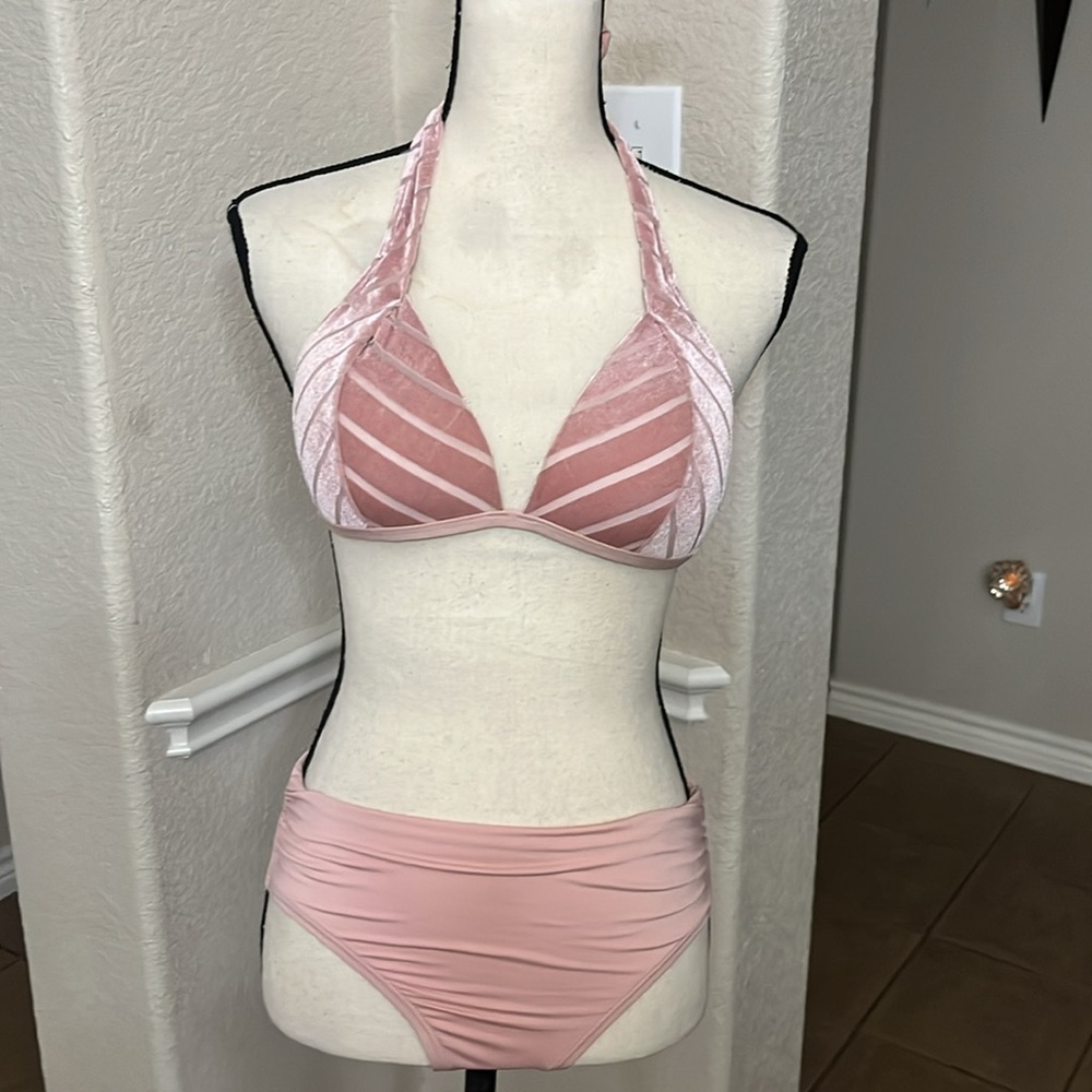 Kenneth Cole pink bikini bottoms Size S